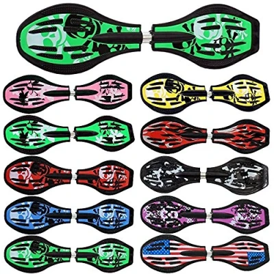 Image de FunTomia Waveboard charge max 120 kg, avec roulement ABEC 11 + sac et CD inclus vert la conception de cr⮥