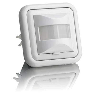 Image de SEBSON 2X Détecteur de Mouvement intérieur, encastré, Convient LED, Montage Mural, programmable, capteur Infrarouge, portée 9m/160, Max. 100W