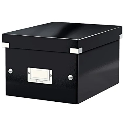 Image de Leitz Boîte de Rangement A5, Click &amp; Store, 60430095 Petit, Noir