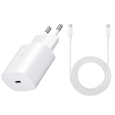 Image de 25W Adaptateur Super Rapide Alimentation 1.8M USB C Chargeur pour Samsung Galaxy S24 Ultra S23 S23FE S22 S21 S20 A55 A54 A53 A52 A34 A33 A24 A23 A14 A13 Tab A9 A9+ S9 S8 S7