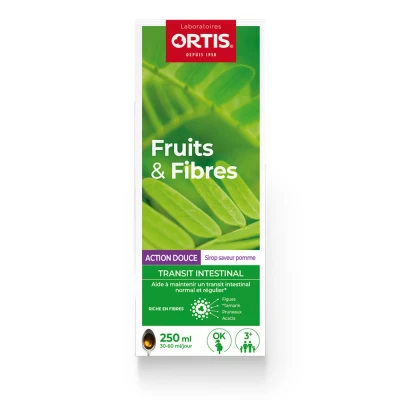 Image de Ortis® Fruits &amp; Fibres Action Douce Goût de Pomme
