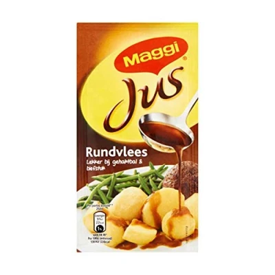 Image de Mélange à poudre de jus boeuf Maggi Sauce bœuf Poids total 18 grammes