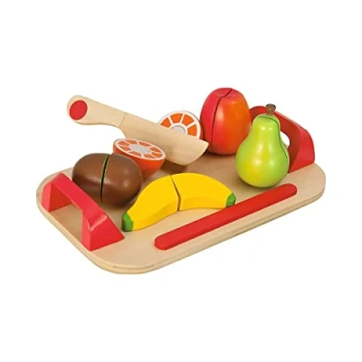 Image de Smoby Eichhorn Plateau de Fruits en Bois Coffret à Découper Jouet Enfant Dès 2 Ans 100003721