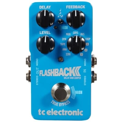Image de TC Electronic FLASHBACK 2 Delay Légendaire Pédale de avec Footswitch MASH innovant, Effet Crystal et Technologie TonePrint Intégrée