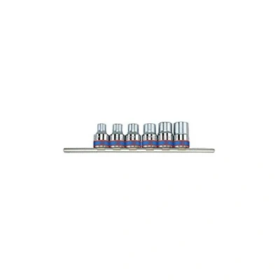 Image de KING TONY 4106PR Jeu de Douilles Torx® sur Rail, Set 6, 1/2&quot;