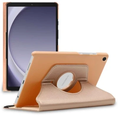 Image de Housse pour tablette EbestStar Samsung Galaxy Tab A9 8.7 (2023) SM X110 PU cuir Rotatif 360 Or/doré