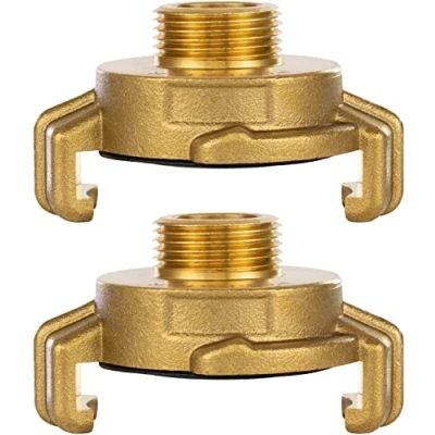 Image de Poppstar 2x raccord Rapide en Laiton 3/8 pouces Filetage Mâle (filetage G 3/8&quot; avec à griffes système Geka)