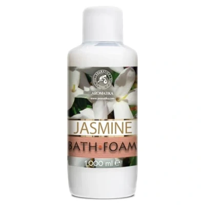 Image de Mousse de Bain Jasmin 1000ml avec Huile Essentielle Soin du Corps Beauté Détente Aromathérapie Spa Bains Moussants Bath foam Jasmine