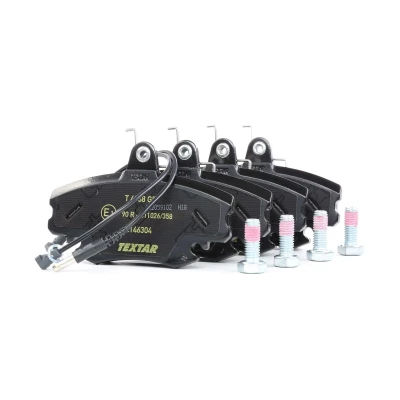 Image de TEXTAR 2146304 Jeu de plaquettes frein contact signal d&#039;usure inclus avec vis d&#039;étrier RENAULT: TWINGO 2, CLIO 1