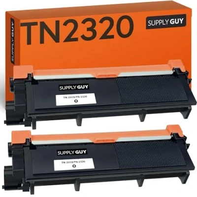 Image de Supply Guy 2 Cartouches de Toner Compatible avec TN 2320 pour HL L2300D L2340DW L2360DN L2365DW DCP L2500D L2520DW L2540DN L2560DW MFC L2700DN L2700DW L2720DW L2740DW