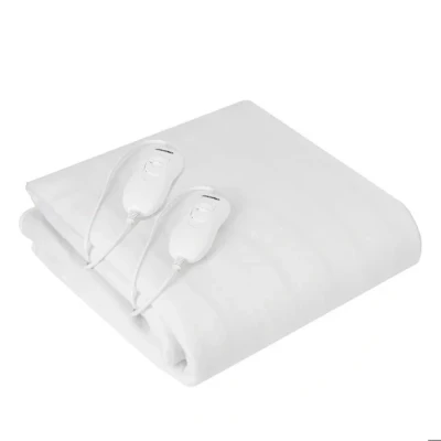Image de Mesko MS7420 Surmatelas Chauffant 2 Places 150x160cm, 3 Niveaux de Température, Chauffage Rapide, Chauffe Lit Electrique Double, Lavable, Protection Contre la Surchauffe, Blanc, 120W