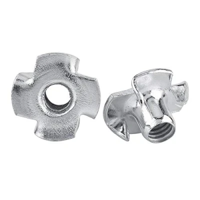 Image de Walfront Ecrous en T à 4 Griffes Acier Zingué pour Travail du Bois Meubles M3/M4/M5/M6/M8(M8x30pcs)