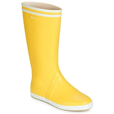Image de Aigle Goeland Bottes &amp; Bottines de Pluie Homme, Jaune Blanc, 43