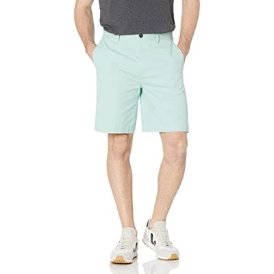 Image de Amazon Essentials Short Chino De 22,86 cm À Coupe Classique Homme, Vert des Mers du Sud, 32W