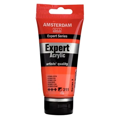 Image de Amsterdam 19113110 Expert Series Couleurs Acrylique Tube 75 ml Vermillon 311 (19113110), Jaune, Standard