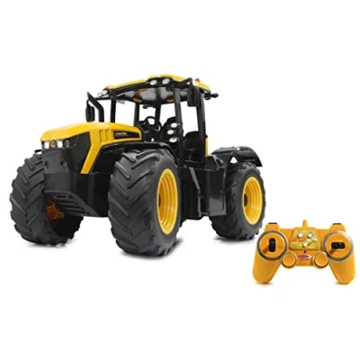 Image de JCB Fastrac Tracteur 1:16 2,4 GHz Son du Moteur (désactivable), avertisseur de recul, klaxon, 2 Roues motrices, pneus profilés, lumière LED, Clignotant, Veille Automatique et Mode démonstration.
