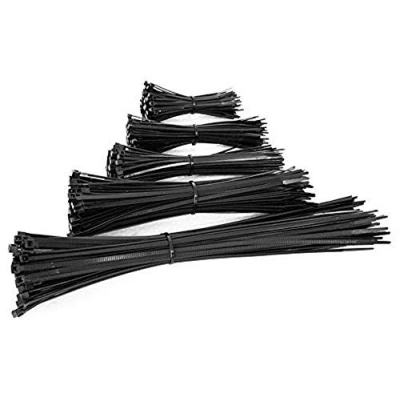 Image de EXCALIBUR Lot de 100 attaches câble en nylon noir très résistantes (250 mm x 3,6 mm)