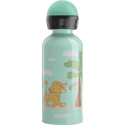 Image de Sigg Gourde Enfant En Aluminium Kids Disney Simba Roar Étanche &amp; Légère Sans BPA Certifiée Neutre CO2 Bleu Clair 0,4L
