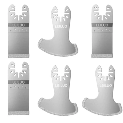 Image de Lot de 6 lames oscillantes universelles pour enlever les joints Compatible avec DeWalt, Makita, Einhell et plus encore