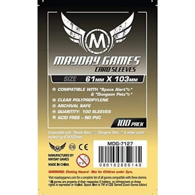 Image de 100 MayDay 61 x 103 Magnum Space Alert &amp; Dungeon Petz Board Game Sleeves