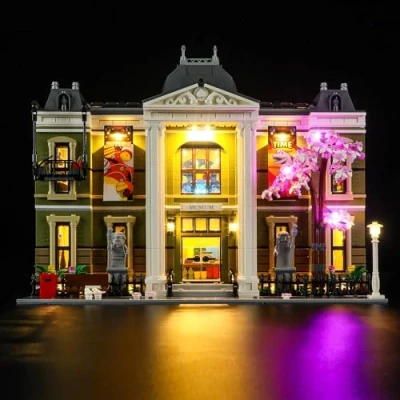 Image de YEABRICKS Lumière LED pour Lego 10326 icônes Musée d&#039;histoire naturelle Modèle (kit non inclus)