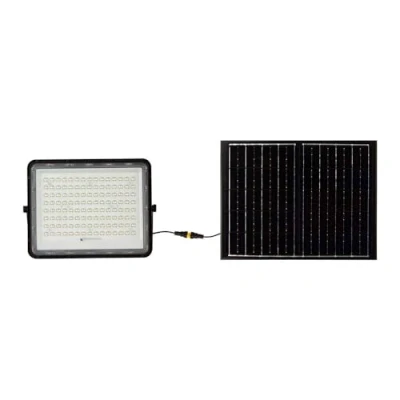 Image de V TAC VT 180W LED Solar Floodlight 6400K 16000mAh Câble 3M Télécommande incluse Noir