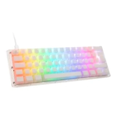 Image de Clavier de jeu Mini DUCKY One 3 Aura White RGB LED Filaire Compact