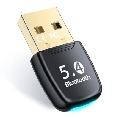 Image de NEUTYPECHIC Dongle Bluetooth 5.4, Cle pour PC/Ordinateur Portable/Clavier/Souris/Tablette/Casque/Téléphone, Clé USB Windows 8.1/10/11, Plug &amp; Play, Connectez 7 Dispositifs