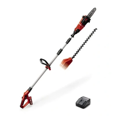 Image de Einhell Outil multifonctions 2en1 sans fil GE HC 18 Li T Kit Power X Change (18 V, ébrancheur : 200 mm, taille haies 400 mm) Livré avec Batterie 3,0Ah et Chargeur