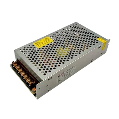 Image de Jandei Transformateur d&#039;alimentation 110/220V AC à 12V DC, installation intérieure IP20 pour bande LED, néon ou appareils basse tension (12V 16,6A 200W IP20)