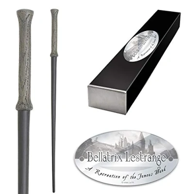 Image de The Noble Collection Bellatrix Lestrange Character Wand 14.5in (37cm) Harry Potter with Name Tag Film Set Movie Props Wands