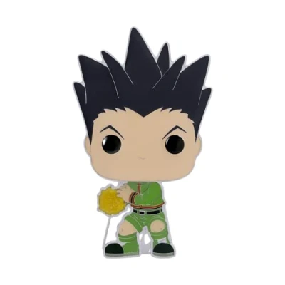 Image de Loungefly POP! Large Enamel Pin HUNTERxHUNTER: Gon Freecss Reecss Hunter X (HXH) en Émail Broche Fantaisie Mignonne à Collectionner pour les Sacs Dos et Anime Fans