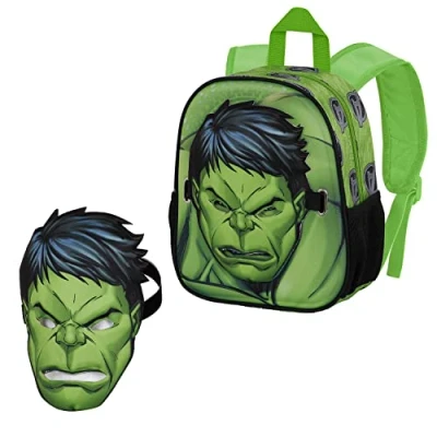 Image de Karactermania HULK Green Strength MASK Cartable d&#039;école pour enfants, Taille: One Size, Verde