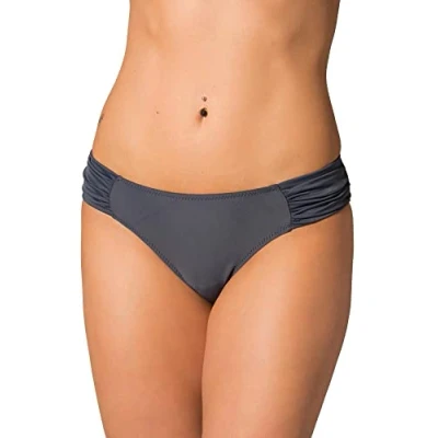 Image de Aquarti Bas de Maillot Bain avec Drapés sur Les Côtés Femme, Graphite, 42