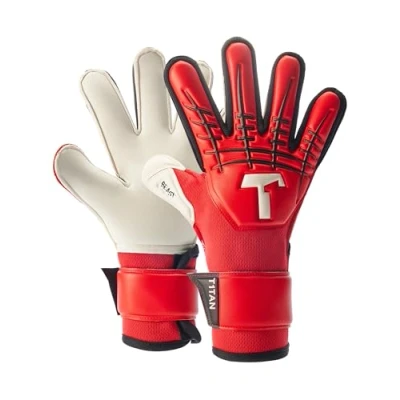 Image de T1TAN Red Beast Junior 3.0 (FP) Gants de Gardien Enfants But avec protège Doigts pour Le Professionnel l’Avenir Coutures extérieures Taille 4