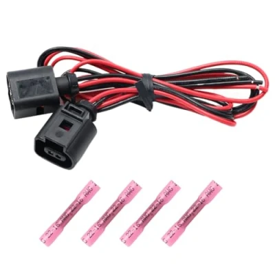 Image de YananAC Kit de réparation prise capteur connecteurs pour faisceau câbles température à 2 broches 1J0973702 Compatible avec Audi A4 A6 A8 Q5 Q7 Je ta Connecteur