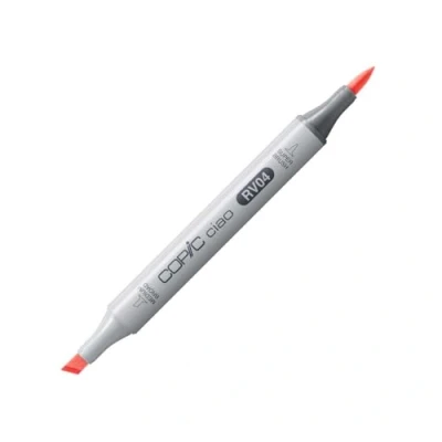 Image de COPIC Ciao RV04, Shock Pink, Twin Marker avec une pointe de largeur moyenne et Brush