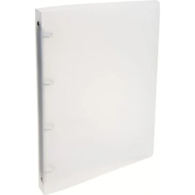 Image de Exacompta Réf. 514699E 1 Classeur semi rigide PP translucide 4 anneaux ronds diamètre 20 mm Dos 30 Dimensions extérieures : 32x25 cm Format à classer A4 5 couleurs aléatoires