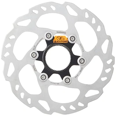 Image de SHIMANO Disco Freno Shim. 203MM Cent Lock SM RT70 Ice TEC Unisex Adult, Black, Taille Unique