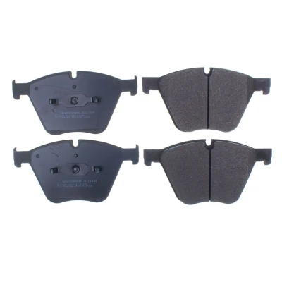Image de DENCKERMANN B111434 Jeu de plaquettes frein Essieu avant préparé pour indicateur d&#039;usure, contact signal d&#039;usure exclu BMW: X5, X6, X5
