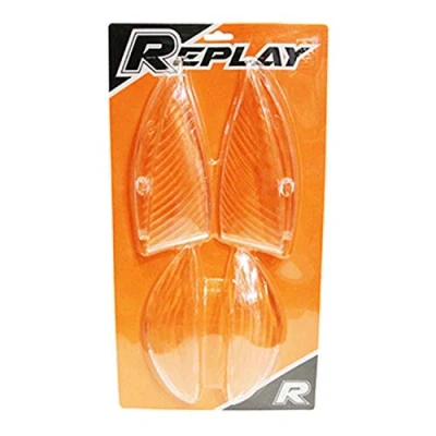 Image de Motodak Cabochon Clignotant Scoot Adaptable Peugeot 50 Vivacity AV+AR Transparent (x4) Replay