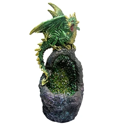 Image de Nemesis Now Figurine de Garde en Cristal émeraude, Vert, Taille Unique