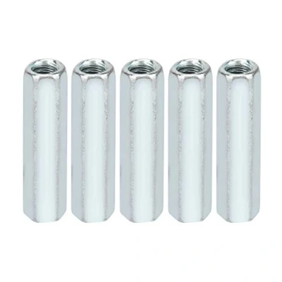 Image de Samfox Écrous Longs, 5 Pcs M6 * 40 Écrou de Tige Long Couplage Hexagonaux à Douille Hexagonale Entretoise Fixations Filetées