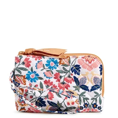 Image de Vera Bradley Étui Portefeuille en Coton à Double Fermeture éclair avec Protection RFID, Mandala enchanté recyclé, Taille Unique