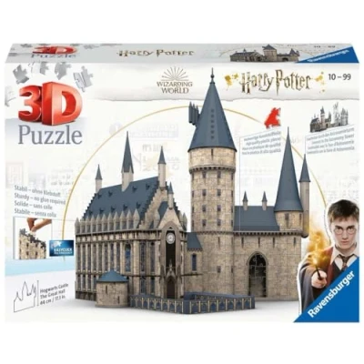 Image de Ravensburger Puzzle 3D Building Château de Poudlard La Grande Salle / Harry Potter A partir 10 ans 540 pièces numérotées à assembler sans colle Accessoires inclus 11259