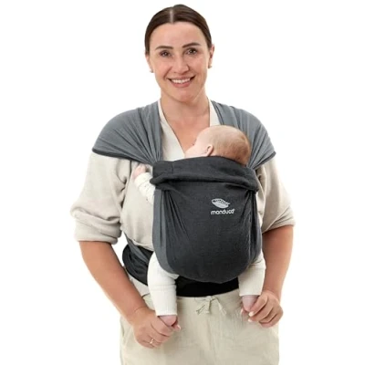 Image de manduca Twist Porte Bébé &gt; Anthracite black &lt; Écharpe de Portage &amp; Bebe Physiologique pour Nouveau nés, Coton Bio, adapté aux Bébés dès la Naissance (Wrap Conversion)