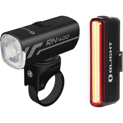 Image de OLIGHT RN400+SEEMEE30C Lumiere Velo Avant et Arriere, Lampe de Vélo Rechargeable LED 400 Lumens, Éclairage Étanche Durable 5 Modes pour l&#039;Extérieur, Le Camping Cyclisme