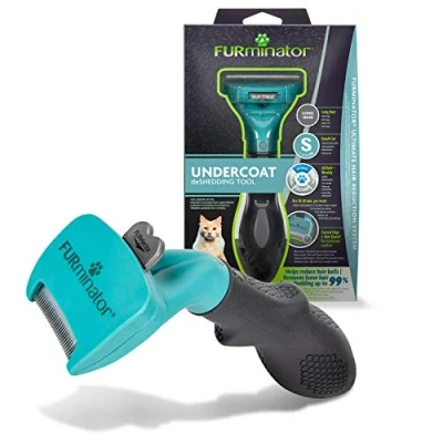 Image de FURMINATOR Outil de Toilettage Pour Chat Petite Taille à Poils Longs Elimine 90% des Nettoyage en 1 clic Conçu et Recommandé par Professionnels Sans Bisphénol A