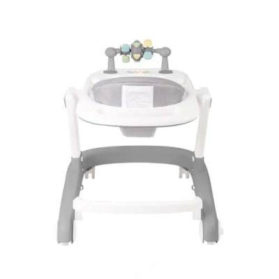 Image de Trotteur Évolutif, avec Activités, Réglables, Arc d&#039;Activités Ajustable Jouets Inclus, pour Bébé de 6 à 12 Mois, 60 * 55 70cm Gris