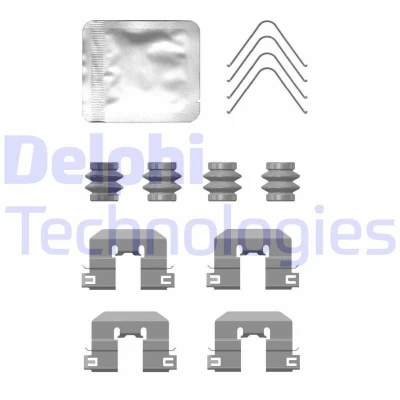 Image de DELPHI LX0764 Kit d&#039;accessoires, plaquette de frein à disque KIA: Stonic 3/5 portes, Rio 4